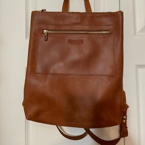 Parker Clay Leather Backback. Only used once.